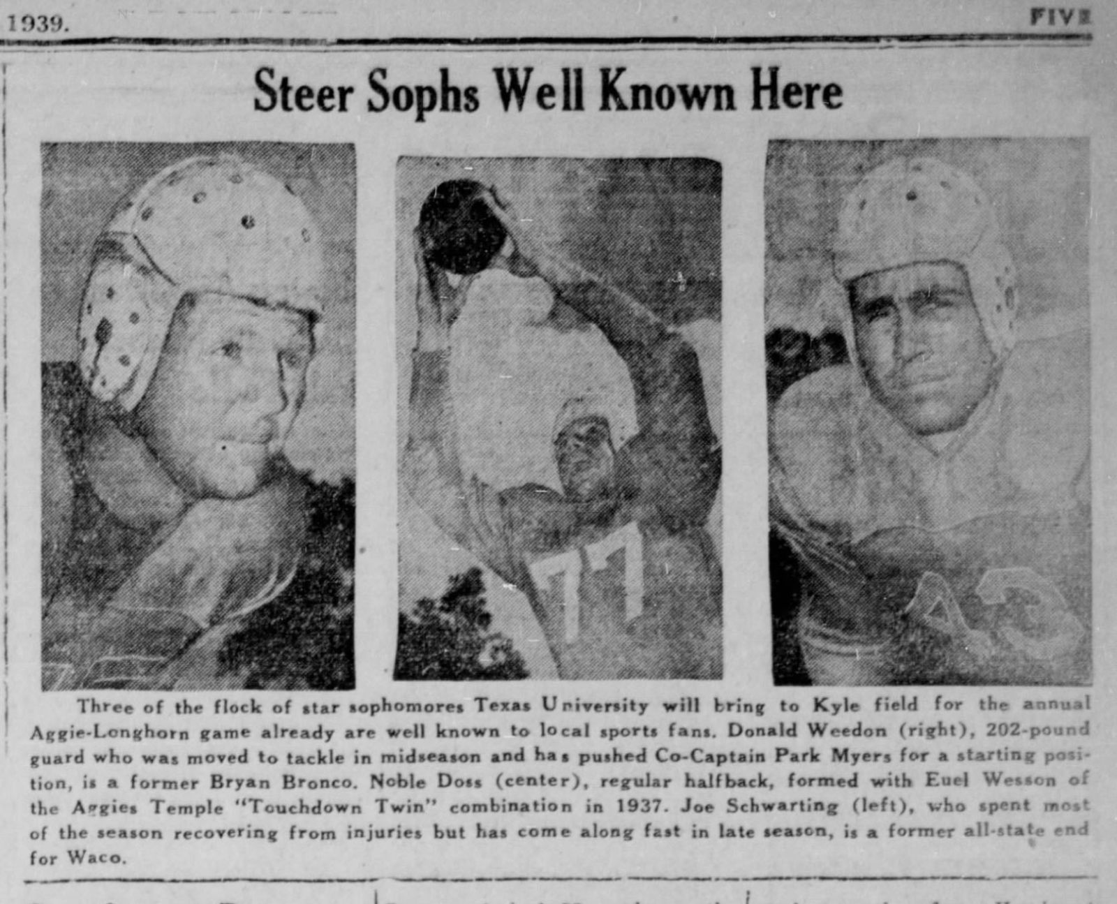 The Eagle Archives: November 25, 1939